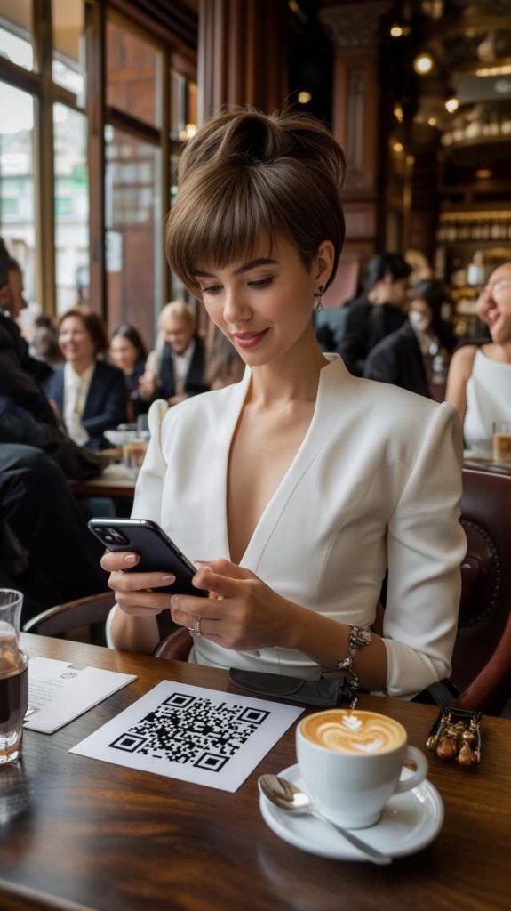 qr code menü woman3